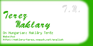 terez maklary business card